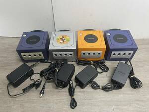 ☆ GC ☆ ゲームキューブ 本体 4台 まとめ売り ジャンク 部品取り Nintendo GAME CUBE 任天堂 本体 アダプター セット 