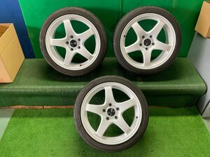 参 17×7JJ +45 ENKEI エンケイ PF05 PCD114.3 5H 2022年 195/45R17 アルミホイール スイフト ZC33S 34755 3X509