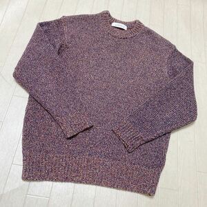 3752☆ UNITED ARROWS GREEN LABEL RELAXING トップス ニット セーター カジュアル メンズ M パープル