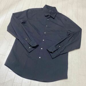 3752☆ Theory セオリー トップス シャツ 長袖シャツ カジュアルシャツ メンズ M ブラック