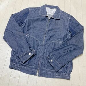 3752☆ UNITED ARROWS GREEN LABEL RELAXING トップス デニムジャケット ブルゾン メンズ L ネイビー