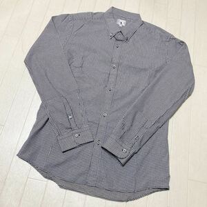 3753☆ TK タケオキクチ トップス シャツ ボタンダウンシャツ カジュアルシャツ メンズ 3 ブラック ホワイト ギンガムチェック