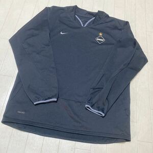 3753☆ NIKE Bristol ナイキ ブリストル トップス 長袖Tシャツ ゲームシャツ サッカー メンズ M ブラック