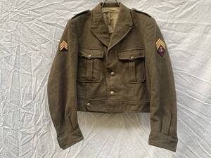 FRENCH NAVY フランス 海軍 ウール IKE JACKET アイクジャケット ショート丈 45 M.F.M.V. CASABLANKA 40s50s ARMY MILITARY