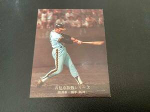 良品　カルビー75年　田淵（阪神）No.202　プロ野球カード