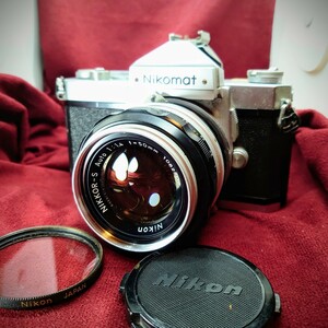 Q46【シャッターOK】Nikon Nikomat FT レンズ交換式一眼レフフィルムカメラ ニコン ニコマート ニッコール LENS NIKKOR-S F:1.4 50mm