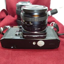 Q48【和製ズミクロン/シャッターOK】RICOH XR500 一眼レフフィルムカメラ XR RIKENON F:2 50mm/SMC PENTAX-M F:2.8-4 40-80mm セット_画像6