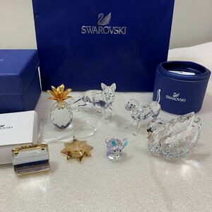 SWAROVSKI スワロフスキー クリス タルガラス インテリア swan、dog、などいろいろまとめて