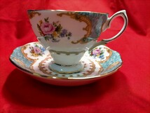 希少　ROYAL ALBERT　ロイヤルアルバート　レディー　アスコット　ブルー　カップ＆ソーサー（マルバーン　シェイプカップ） /_画像1