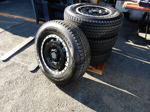 BALEX　HI-BLOCK　ダンロップ　WINTER MAX 195/80R15　タイヤアルミ４本SET　　A1363