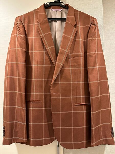 ポールスミス PaulSmith スーツ　ジャケット　ブラウン　シルク　L