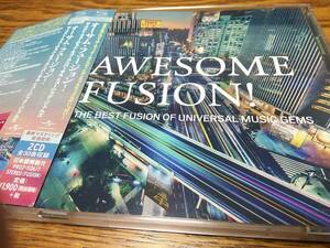 ◇廃盤 V.A.　AWESOME FUSION ! ～ THE BEST FUSION OF UNIVERSAL MUSIC GEMS　タワレコ限定2CD (SHM-CD)　帯付