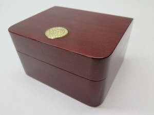 [ кейс только ]OMEGA Omega из дерева кейс для часов сохранение коробка принадлежности ( гарантия карта 2 листов ) средний. прокладочный материал нет 