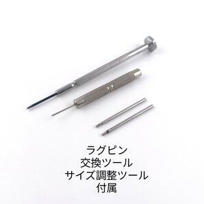 腕時計 修理交換用 ブレスレット 23mm 金属ベルト ゴールド×シルバー 【対応】カルティエ サントス100 LM Cartierの画像9