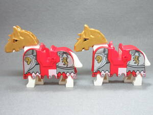 LEGO★正規品 ライオンシリーズ 甲冑馬 ミニフィグセット 同梱可能 レゴ お城シリーズ キャッスル キングダム ホースメット 馬具 甲冑