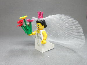 LEGO★61 正規品 花嫁 ミニフィグ シリーズ 同梱可 レゴ minifigures ミニフィギュア シティ 結婚式 ウェディング ベール ティアラ ドレス