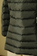 新品新作女性暖かいコート90％ダウンジャケットラクーンファーコート緑M_画像10