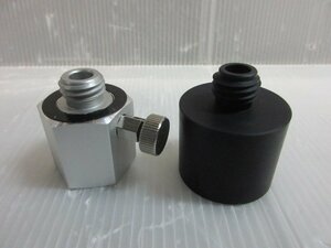 マキタ レーザー墨出器用 三脚 用 脚頭部 アダプター 磁石式 レーザークランプ用 ワンタッチ式 レーザー取付け 5/8 アダプター 2点