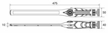 AL810 充電式LEDスリムライト 品番：AL810