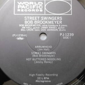 レア激安準美盤1点物!1991年LP STREET SWINGERS/BOB BROOKMEYER/PACIFIC JAZZ/大チャンス買時!の画像3