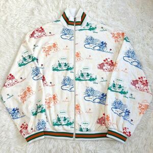 極美品/限定コラボ グッチ×ディズニー GUCCI Disney トラックジャケット ジャージ ブルゾン トップス 現行 シェリー 総柄 メンズ サイズM