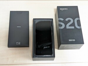 SAMSUNG Galaxy S20 5G ドコモSC-51A SIMフリー ケース、ケーブル、イヤホン付属