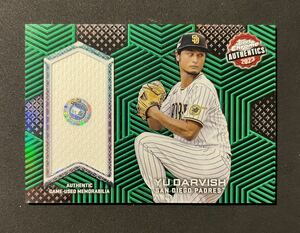 【99枚限定】 Yu Darvish ダルビッシュ有 Topps Chrome Authentics Game Used Worn Patch Green Parallel /99 パッチ 試合実使用 