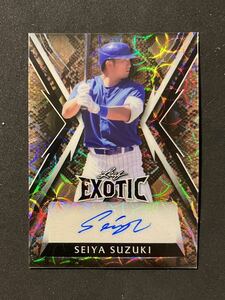 【7枚限定】 Seiya Suzuki 鈴木誠也 Leaf Exotic Auto Snakeskin /7 Chicago Cubs #BA-SS3 サイン 直筆サイン