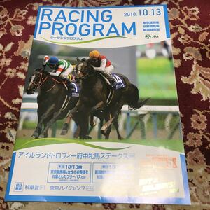 JRAレーシングプログラム2018.10.13。府中牝馬ステークス（GⅡ)、他