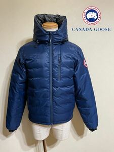 【美品】 CANADA GOOSE カナダグース ダウンジャケット ジップパーカ トップス アウター サイズXS 長袖 ネイビー系