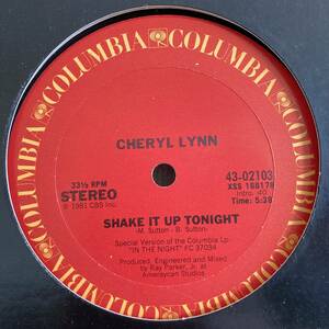 Cheryl Lynn - Shake It Up Tonight 12 INCH