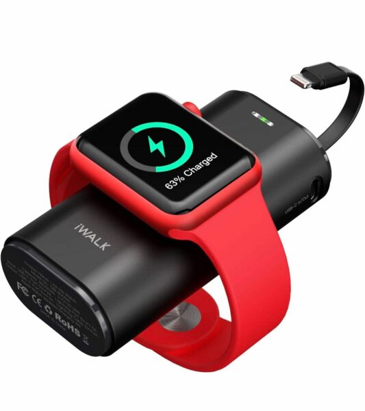 iWALK Apple Watch充電器 モバイルバッテリー ワイヤレス充電