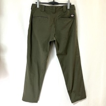 Dickies ディッキーズ テーパード ツータック入り ワークパンツ L相当 30 W83 ペインターパンツ ジッパーフライ ゆったり グリーン カーキ_画像3