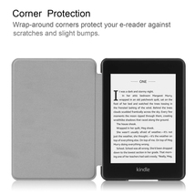 Amazon 第10世代 Kindle Paperwhite (2018) 専用 ケース カバー 薄型 軽量型 スタンド機能 高品質PUレザーケース ブラック_画像8