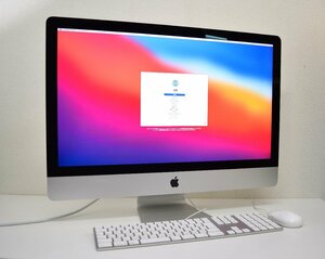 【美品】Apple iMac 27インチワイド液晶/Core i5-6500/8GB/Fusion Drive(HDD 1TB+SSD 24GB)/A1419【1018】※同梱不可