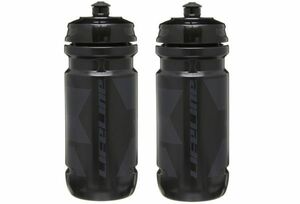 LifeLine ウォーターボトル Black / Black 2本 (600ml) ボトル 　水筒　　 ELITE