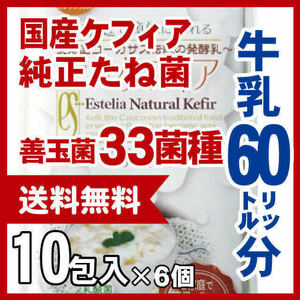 スーパーヨーグルト　【ケフィア たね菌】　６０リットル分　たね菌【メ直】