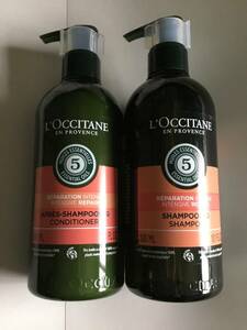 送料５２０円◆２本L'OCCITANEポンプ式◆ロクシタン L'OCCITANEファイブハーブスリペアリングシャンプー&コンデショナー各３００ml◆新品