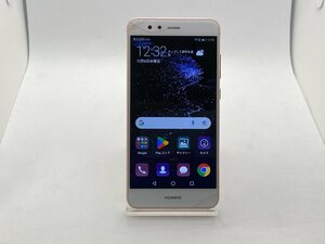 【中古・ジャンク】ベゼル部分割れ HUAWEI P10 lite WAS-LX2J SIMフリー ピンク NW利用制限ー 本体 A-47992