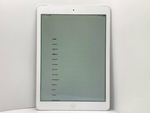 【中古・ジャンク】アクティベーションロック品 色ムラ Apple iPad Air Wi-Fi+C 16GB SoftBank シルバー NW〇 本体 部品取り用 A-86761