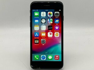 【中古・ジャンク】液晶画面割れ バッテリーサービス表記 Apple iPhone 7 128GB docomo解除版SIMフリー ブラック NW〇 本体 A-97973