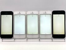 【中古・ジャンク】 まとめ売り5台 液晶画面浮き 色ムラ 他 Apple iPhone5 au NW利用制限〇 本体 A-91754_画像2