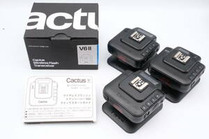 Cactus V6II Wireless Flash Transceiver 3個セット ワイヤレスフラッシュトランシーバー アクセサリ