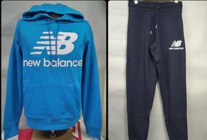 ニューバランス new balance サッカーウェア フットサルウェア スウェットパーカー 上下セット カジュアルウェア AMT/AMP03558 S/N Mサイズ