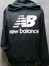 ニューバランスnew balance サッカーウェア フットサルウェア スウェットパーカー 上下セット カジュアルウェア AMT/AMP03558 BLK Lサイズ _画像1