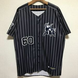 [即決古着]オリックス・バファローズ/#60 左澤優選手/Buffaloes2020ハイクオリティユニフォーム(サード)/刺繍/勝紺/ネイビー/Oサイズ