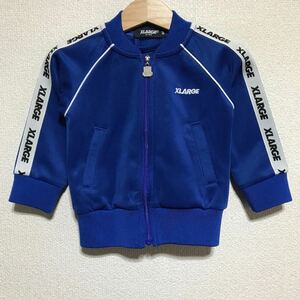 [即決古着]XLARGE KIDS/エクストララージキッズ/ショルダーラインテープジャージ/トラックトップ/子供服/ロイヤルブルー/80(SS)サイズ