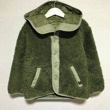 [即決古着]ALPHA INDUSTRIES/アルファインダストリーズ/ボアライナージャケット/カーキ/キッズ/子供服/110サイズ/TA8032-121_画像1