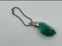 ◆シルバー◆ラビットフット キーホルダー◆グリーン◆ LUCKY RABBIT FOOT KEYCHAIN_画像3