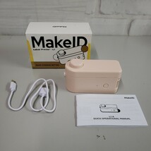 512y0401★MakeID L1 感熱ラベルプリンター(16mm幅ホワイトテープ付き) ラベルライター ポータブル型 スマホ対応 ミニラベルライター_画像1